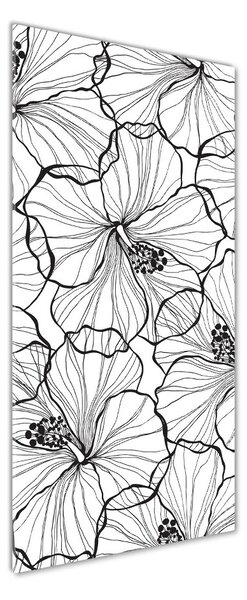 Tablou sticlă hibiscus