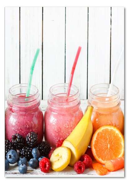 Fotografie imprimată pe sticlă cocktail-uri colorate
