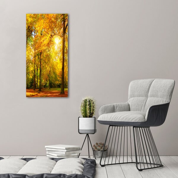 Tablou canvas pădure în toamna