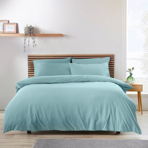 Lenjerie de pat albastră pentru pat dublu 200x200 cm So Soft Easy Iron – Catherine Lansfield