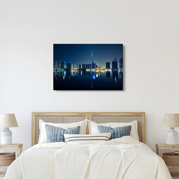 Tablou cu orașul nocturn (90x60 cm)