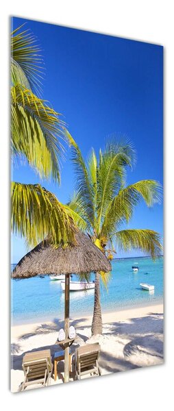Fotografie imprimată pe sticlă plaja tropicala
