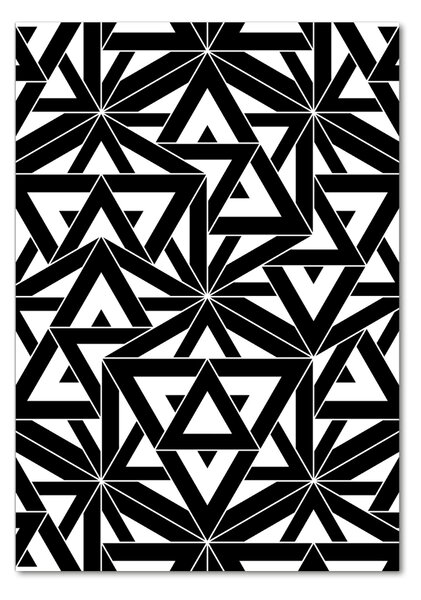 Tablou pe pe sticlă fundal geometrică