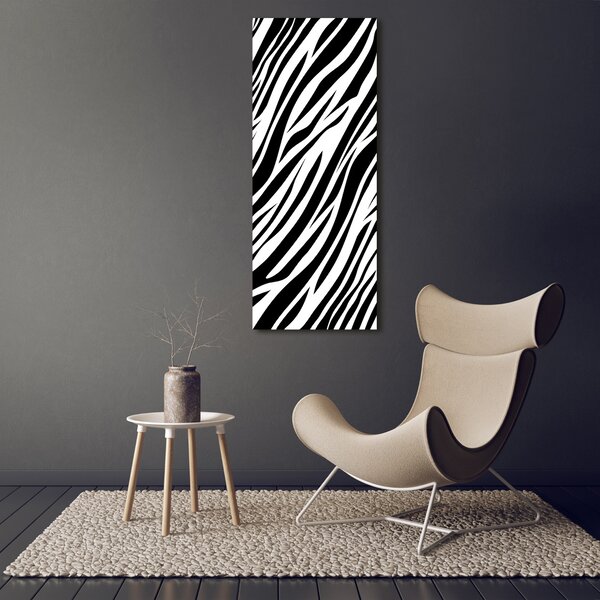 Tablou sticlă fundal Zebra