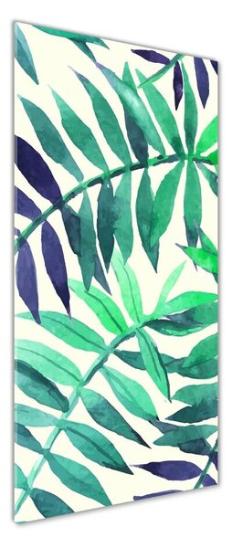 Tablou din Sticlă frunze tropicale