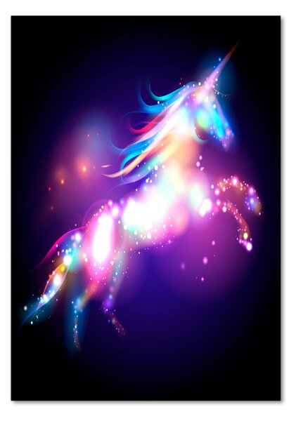 Fotografie imprimată pe sticlă unicorn magic
