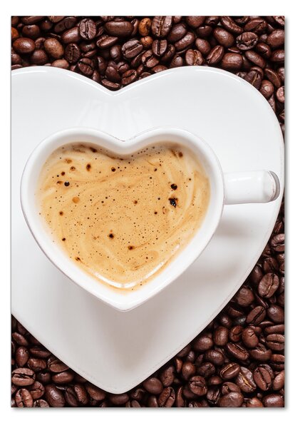 Tablou sticlă ceașcă de cafea
