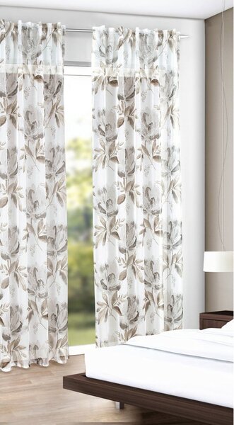 Draperie albă-maro 135x245 cm – Sehlbach