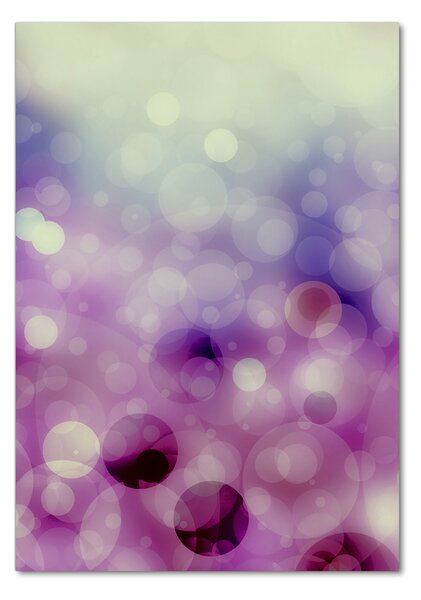 Tablou pe pe sticlă cercuri violet