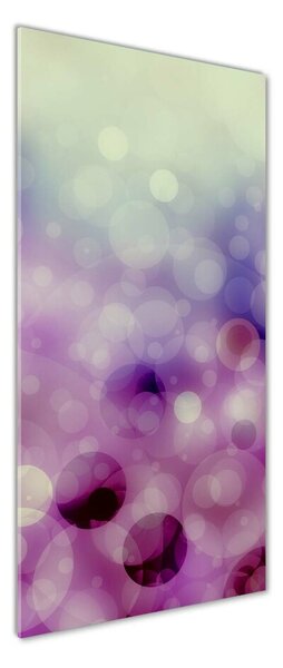 Tablou pe pe sticlă cercuri violet