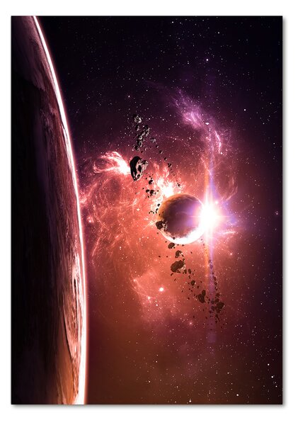 Tablou pe pe sticlă Galaxie