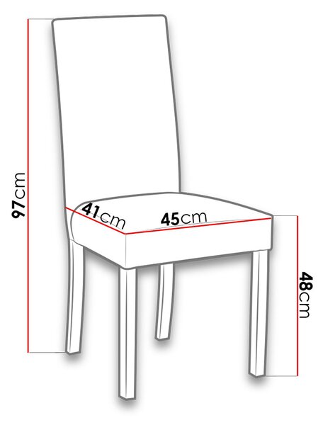 Scaun bucătărie Hellen II (alb + gri). 1122261