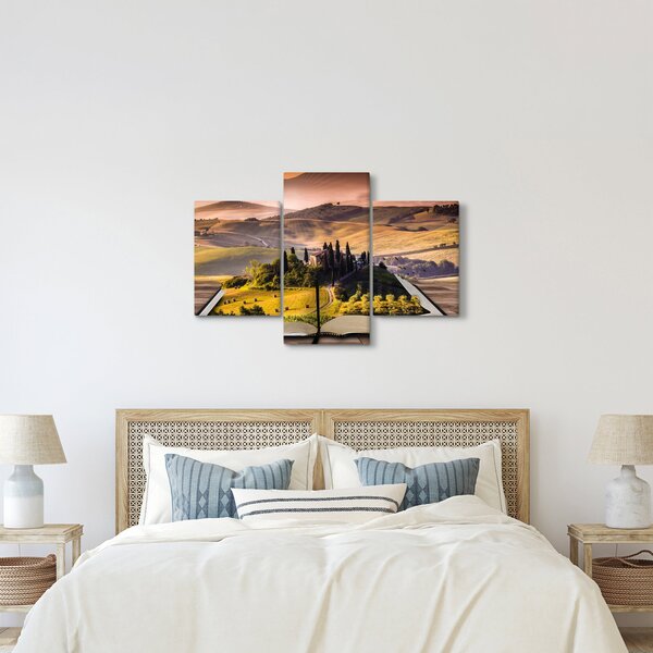 Tablou cu peisaj în carte (90x60 cm)