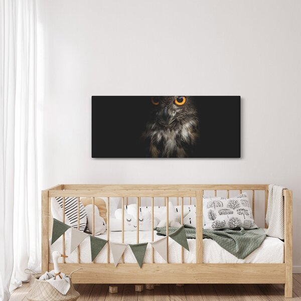 Tablou cu bufnița (120x50 cm)