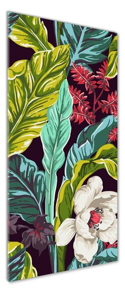 Imagine de sticlă flori tropicale