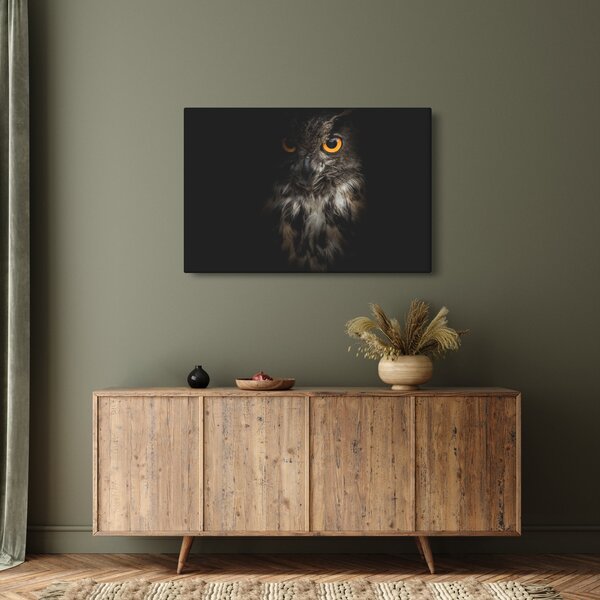 Tablou cu bufnița (90x60 cm)