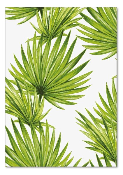 Tablou acrilic frunze tropicale