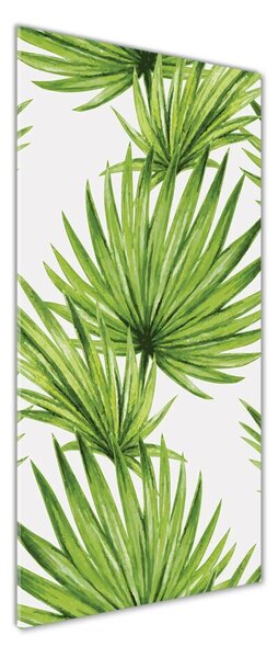 Tablou acrilic frunze tropicale
