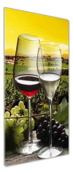 Tablou din Sticlă Vin și struguri