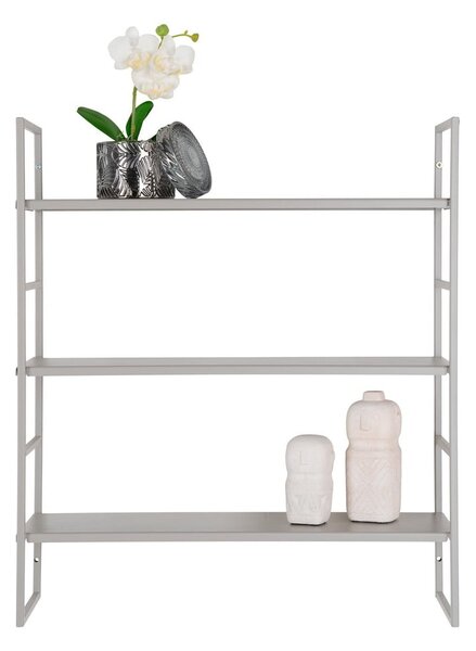 Raft gri deschis etajat din metal 48 cm Beja – House Nordic