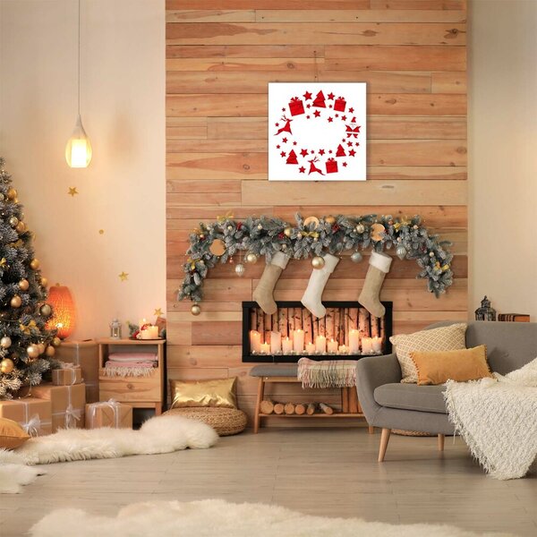 Tablou pe panza canvas Ornamente de sărbători de Crăciun
