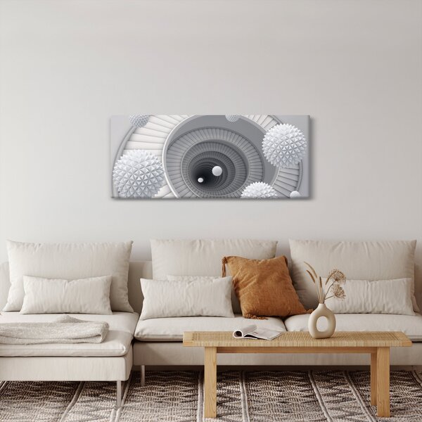 Tablou cu abstracție 3D (120x50 cm)