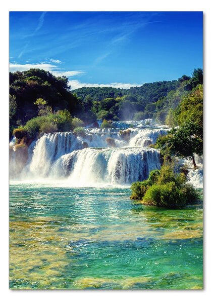 Tablou din Sticlă cascada Krka