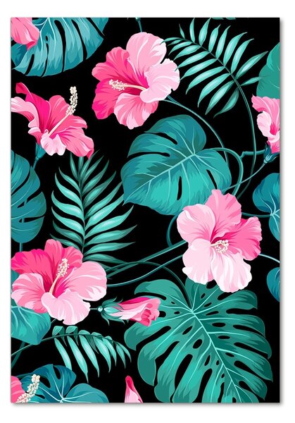 Imagine de sticlă flori Hawaii