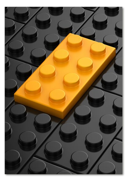 Tablou pe pe sticlă cărămizi Lego