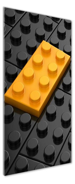 Tablou pe pe sticlă cărămizi Lego