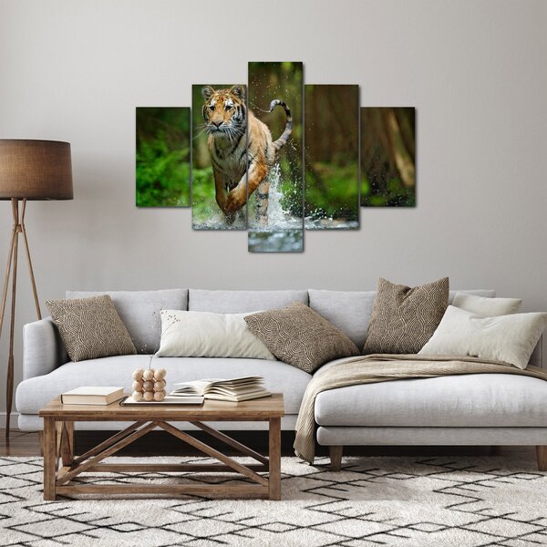 Tablou cu trigrul fugind (150x105 cm)