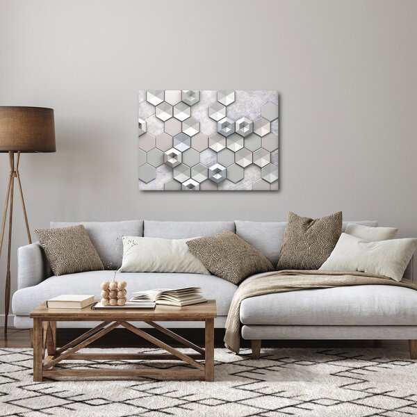Tablou cu abstracție 3D (70x50 cm)