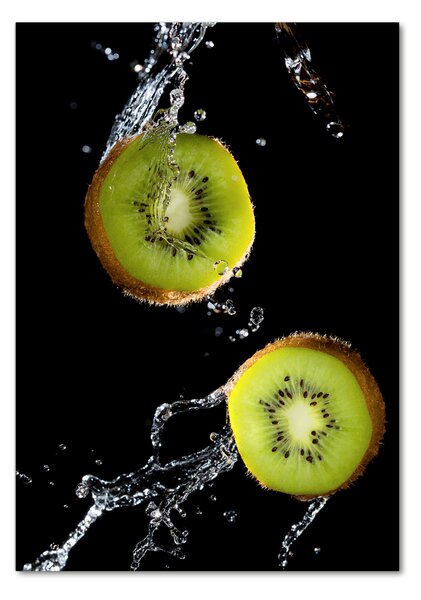 Tablou pe pe sticlă kiwi