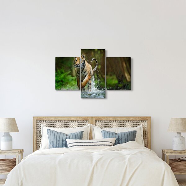 Tablou cu trigrul fugind (90x60 cm)