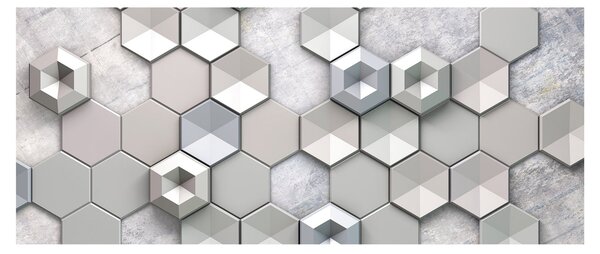 Tablou cu abstracție 3D (120x50 cm)