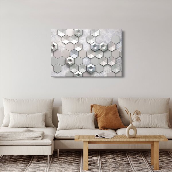 Tablou cu abstracție 3D (90x60 cm)