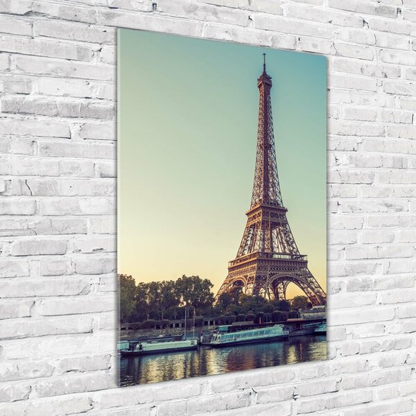 Tablou Printat Pe Sticlă Turnul Eiffel din Paris