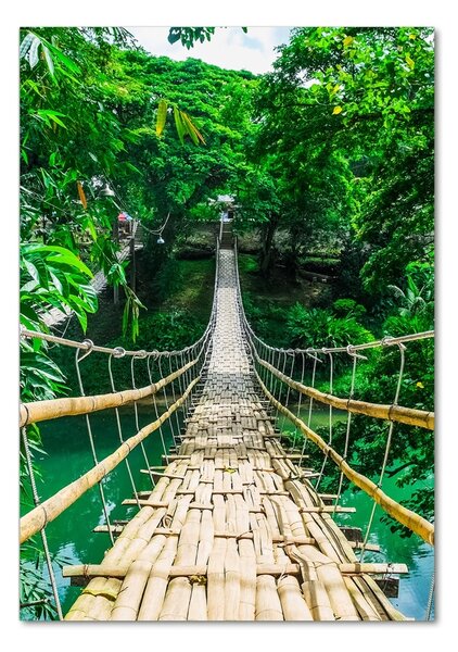 Fotografie imprimată pe sticlă Pod suspendat