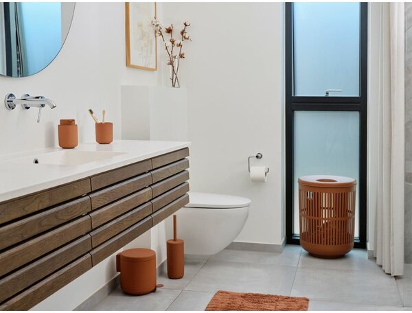 Dozator de săpun lichid portocaliu din gresie ceramică 250 ml Ume – Zone