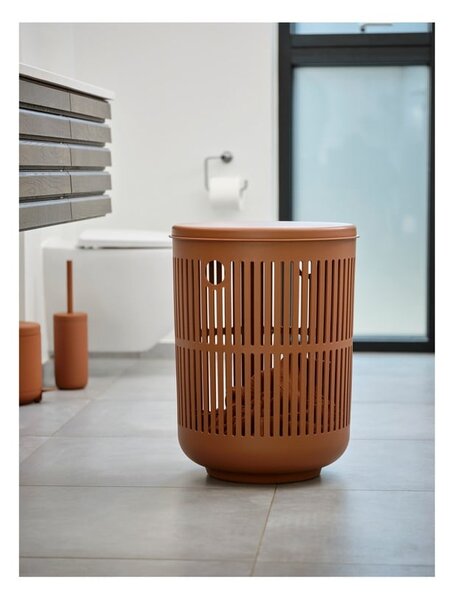 Perie de WC portocalie din gresie ceramică Ume – Zone