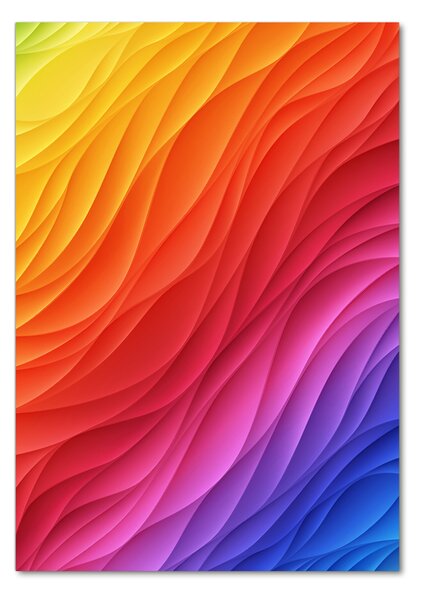 Imagine de sticlă valuri colorate