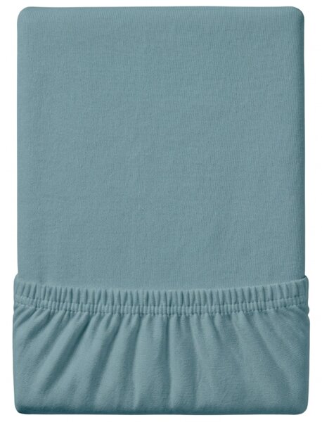 Cearsaf Jersey EXCLUSIVE cu elastic 180 x 200 cm turcoaz