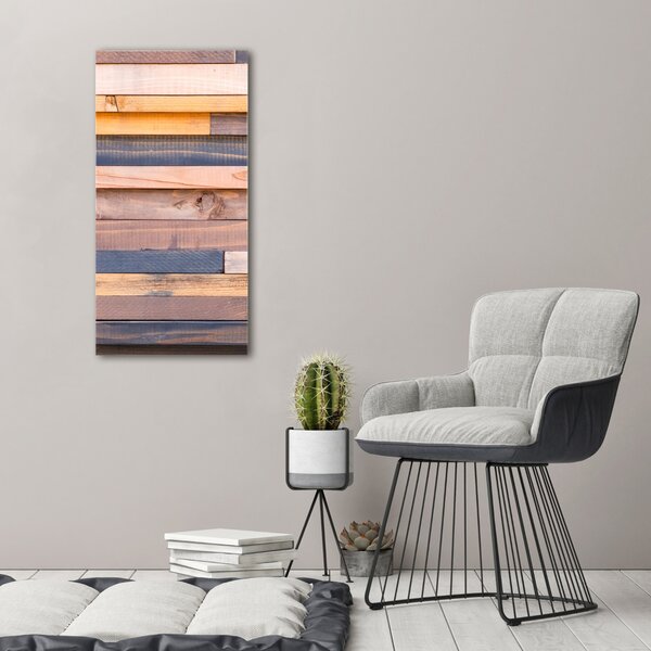 Imprimare tablou canvas de perete din lemn