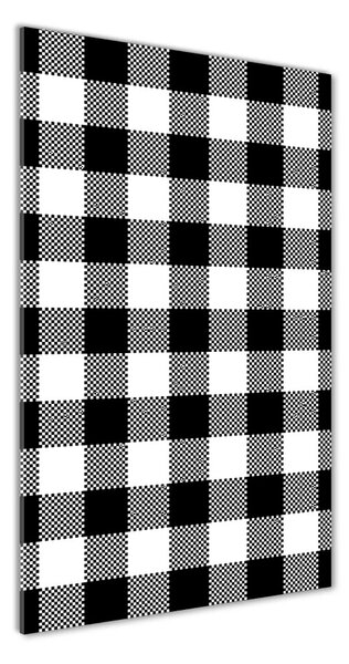 Fotografie imprimată pe sticlă zăbrele alb-negru