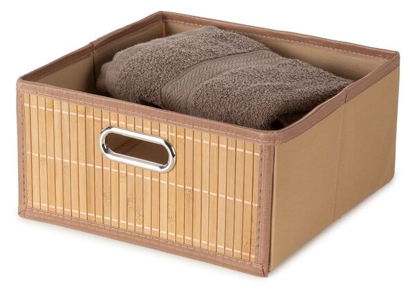 Cutie de depozitare în culoare naturală din bambus 31x31x15 cm – Compactor