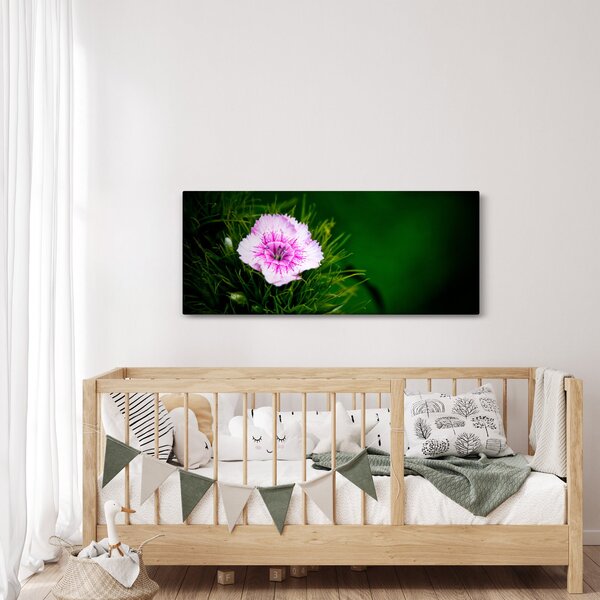 Tablou cu floare roz (120x50 cm)