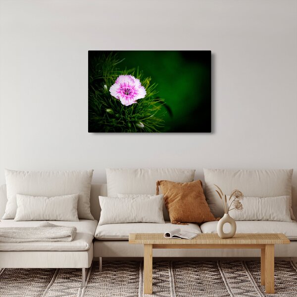 Tablou cu floare roz (90x60 cm)