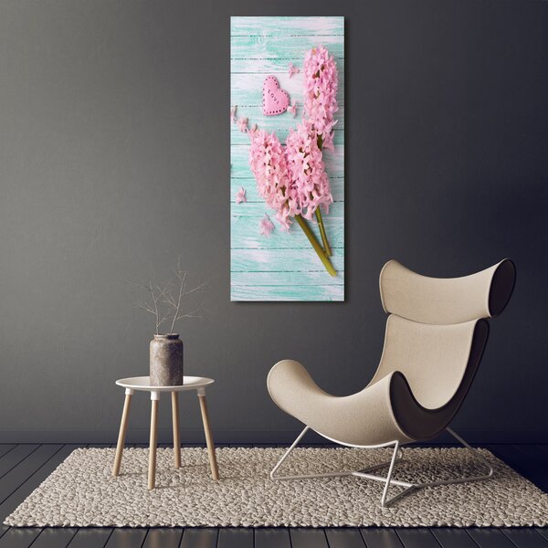 Tablou Printat Pe Sticlă flori de liliac