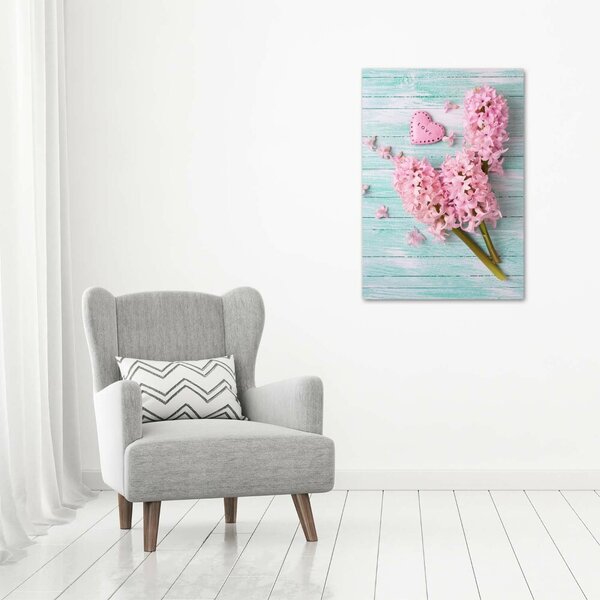 Tablou Printat Pe Sticlă flori de liliac