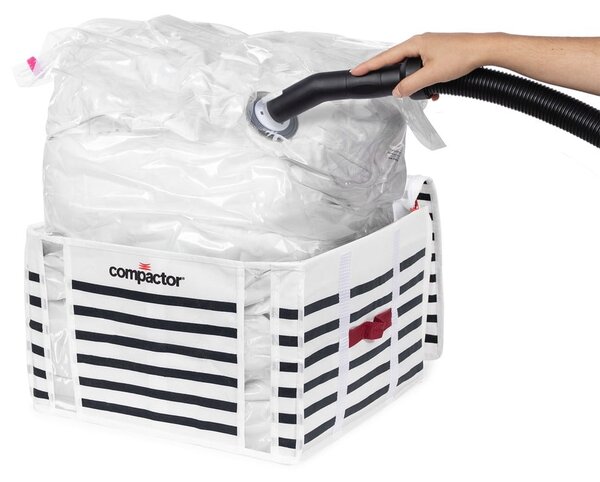 Cutie de depozitare cu vid pentru haine Compactor Mariniere, 125 l